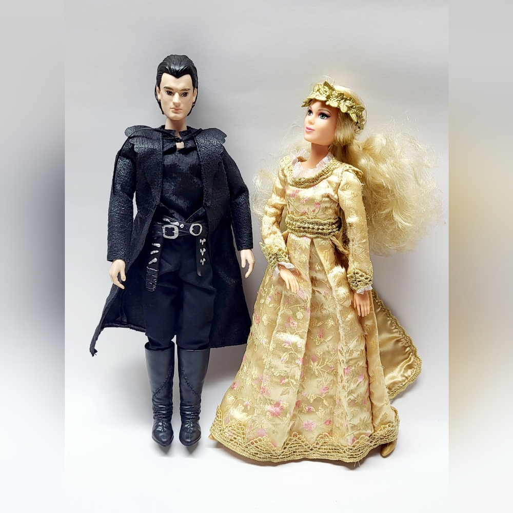 DISNEY MALEFICENT ROYAL CORONATION AURORA & DIAVAL DOLLS DRESSED LOT 2 2014